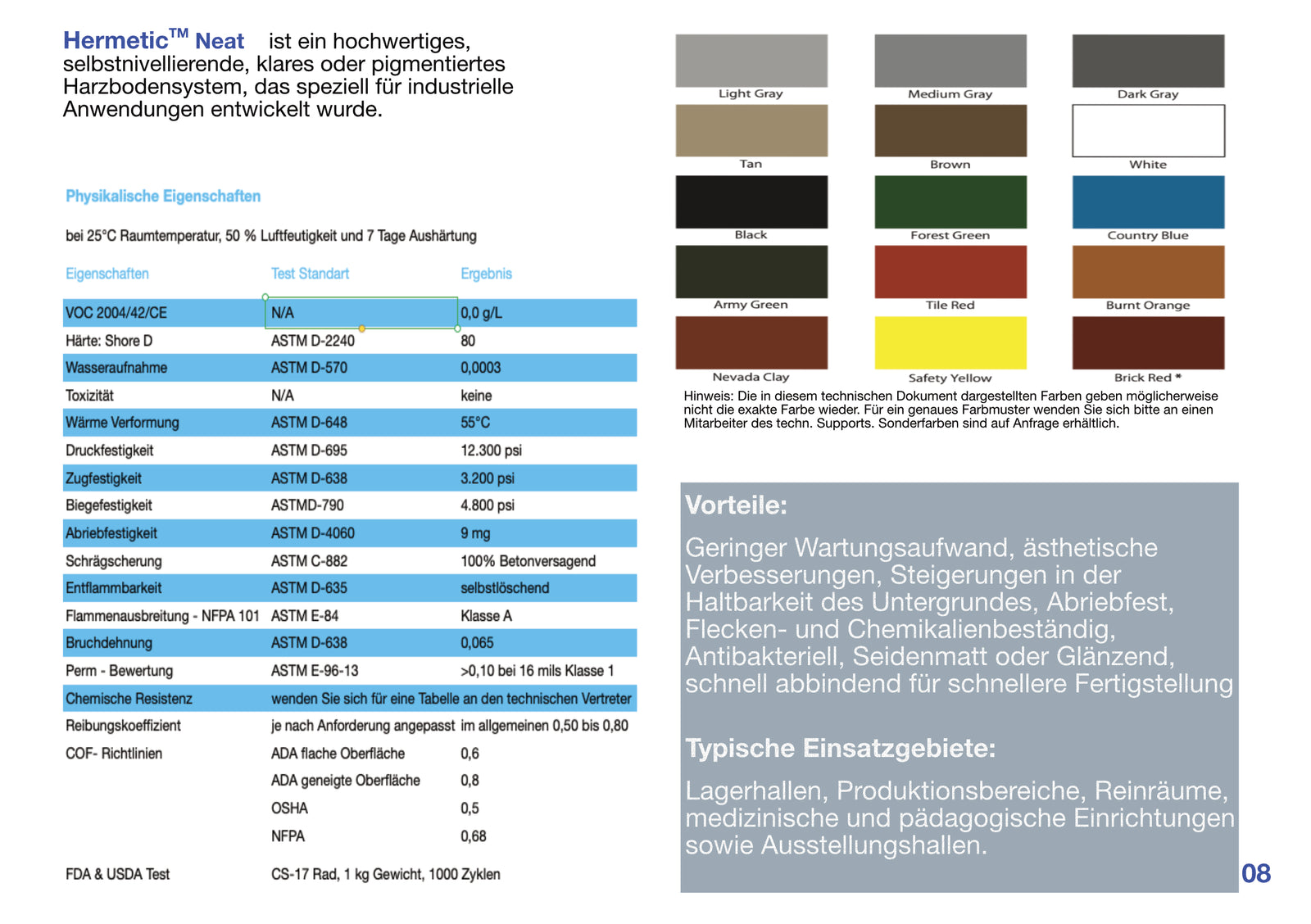 Katalog Elite Crete Systems Deutschland