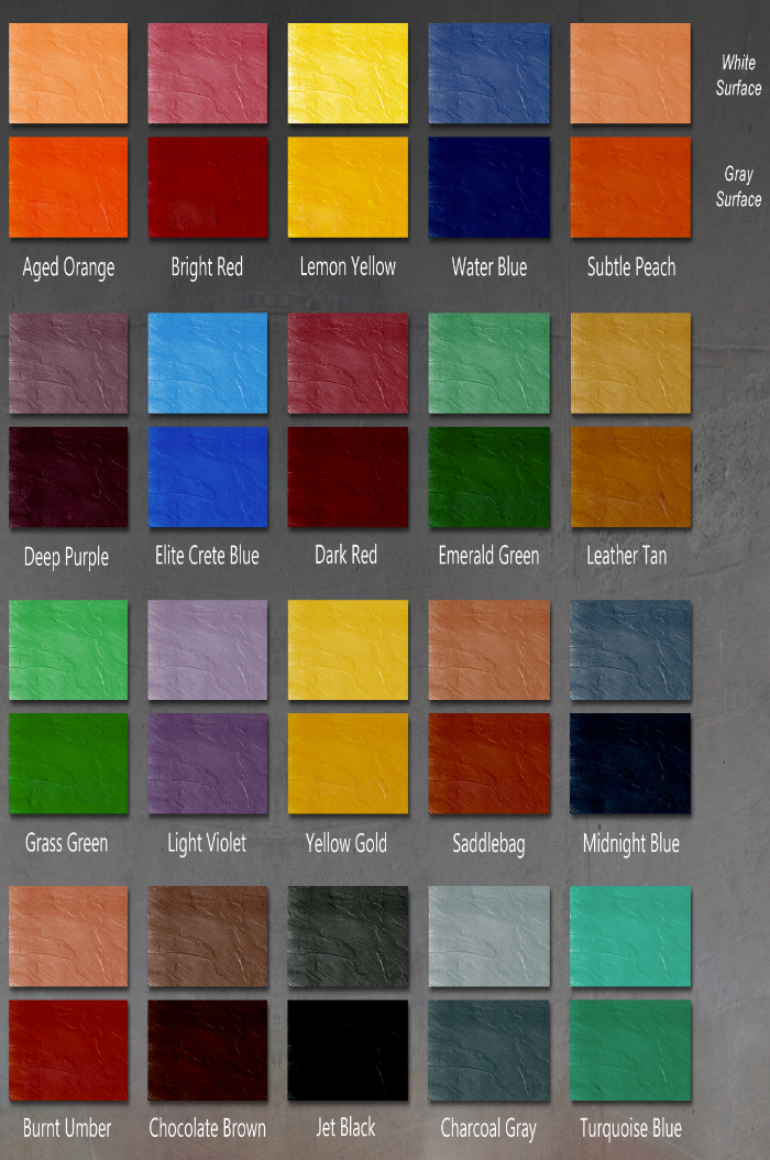 HYDRA Stone Dye Stain™  -  3,79 Liter Beton Beize in 20 verschiedenen Farben