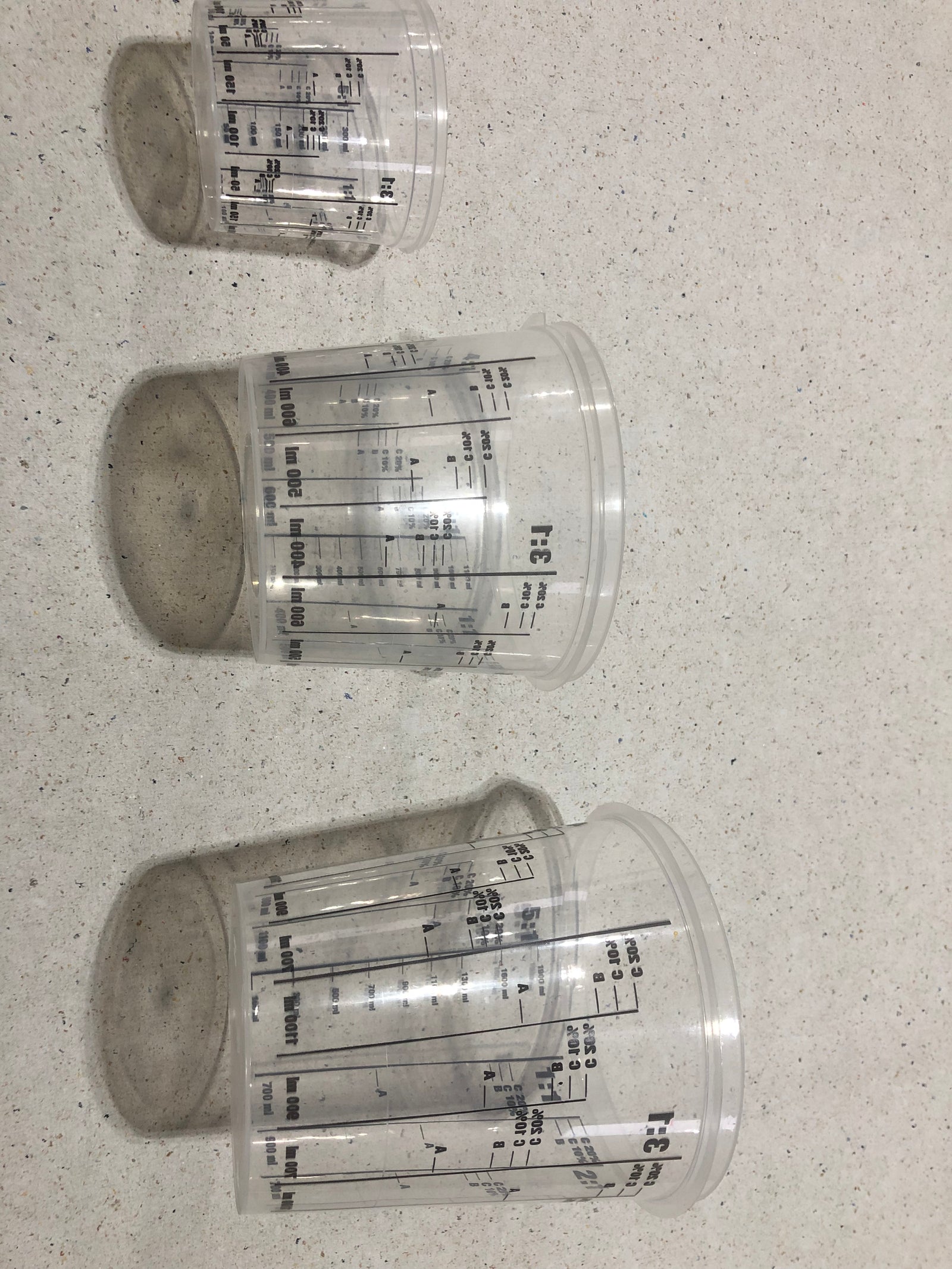 Mix - Becher in verschiedenen Größen 380 ml, 1400 ml, 2300 ml