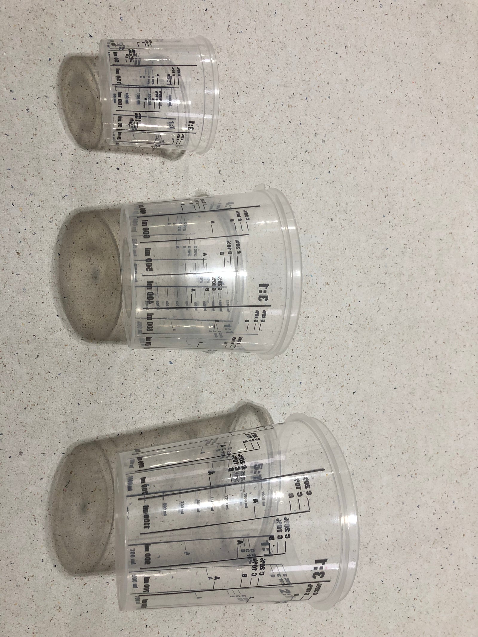 Mix - Becher in verschiedenen Größen 380 ml, 1400 ml, 2300 ml