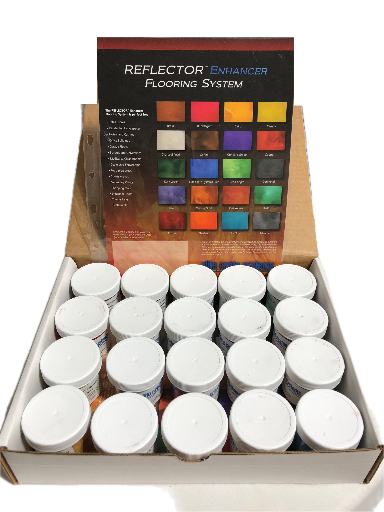 Reflector 20 Farbpulver Set für Metallic Effekt Epoxidharz